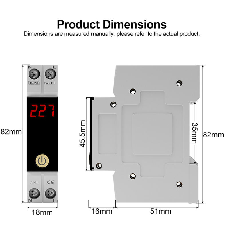 Tuya WiFi Smart Circuit Breaker APP Remote Control Timer Air Switch ...
