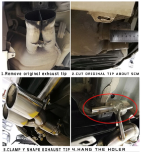 Thép không gỉ không <span class=keywords><strong>c</strong></span>ó logo Muffler tip ống xả ống xả tip cho 08-13 Benz w204 C180 C200 C260 C300 C63 khuếch tán <span class=keywords><strong>c</strong></span>ơ thể Kit - Product Image 4