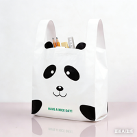 Sac en plastique personnalisé, sac en plastique blanc, sac en plastique pour épicerie, sac en plastique pour supermarché