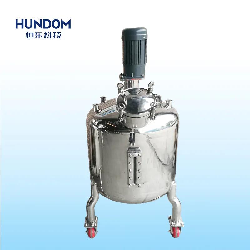 50L 100L small Stainless Steel SS316 lab mixer chemicals reactor with agitator