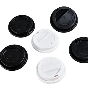 80mm/90mm Disposable Take Away <b>Coffee</b> Cup Lid Use Hot/ Cold Drink <b>Coffee</b> Cups Plastic PP/PS Cover Lid for Paper Plastic Cup - Product Image 3