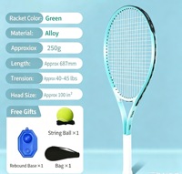 Ensemble d'entraînement de tennis Yide Solo avec rebondisseur à cordes, kit de raquettes de tennis pour débutants pour la pratique en extérieur