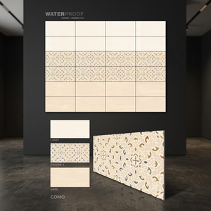 300x600mm 12x24 Carreaux de mur en porcelaine céramique aspect marbre de Carrare 30x60cm Design de fleurs pour la décoration intérieure de la maison - Product Image 3