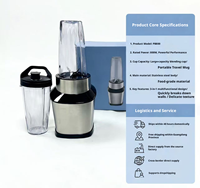 Mixeur Électrique de Cuisine, Mini Mixeur Portable, Mixeur Professionnel Rechargeable 3 en 1