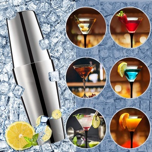 Shakers à cocktails en acier inoxydable, mélangeurs à vin, shakers Boston pour barman, équipement de barman, shakers à martini 750/600 ml - Product Image 6