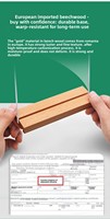 Support de présentation double face en bois de hêtre en forme de L, horizontal et vertical, pour menu, liste de prix, porte-cartes de table pour restaurant, café