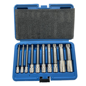 DZT/Dongzhe 10-Piece M-Type <b>Socket</b> Set 1/4 In Chrome Vanadium Steel For Auto Repair Mechanic Tools - Product Image 1