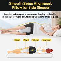 Oreiller de soutien pour l'alignement des jambes en mousse à mémoire de forme souple professionnel Entre les jambes Oreiller d'élévation du genou en PU pour dormir Soulagement de la douleur aux jambes