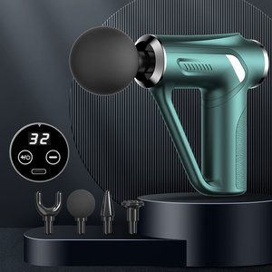 Pistola de masaje muscular con pantalla LCD recargable por USB ajustable de 32 velocidades, relajación profunda para triángulo corporal, recargable por USB - Product Image 1