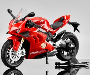 Msalloy 1 đến 12 quy mô Diecast Đồ chơi xe hơi âm thanh và ánh sáng trượt mô hình cho <span class=keywords><strong>Kawasaki</strong></span> cho BMW Ducati xe máy vật liệu kim loại - Product Image 5