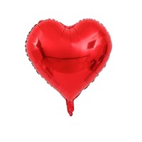 Decoración de Boda Personalizable, Globo de Aluminio de 18 Pulgadas, Globo de Helio para Fiesta de Cumpleaños, Globo de Aluminio en Forma de Corazón de Color Puro
