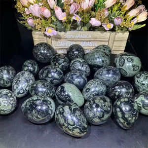 Huevos de Jaspe Kambaba al por Mayor de Alta Calidad, Esferas de Cristal Verde Natural Pulido a Máquina para Decoración del Hogar y Manualidades Navideñas - Product Image 3