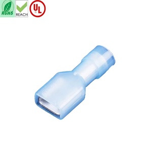 ขั้วปลายสายไฟตัวเมียหุ้มฉนวนไนล่อนขั้วต่อแบบ FDFNYD1-250ขั้วต่อแบบกดเย็นปลั๊กแบบสปริง187พร้อมปลอกทองเหลือง - Product Image 1