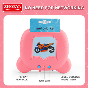 Zhorya mầm non học tập Montessori đồ chơi đọc sách trò chơi máy học tập với 112pcs THẺ FLASH - Product Image 2