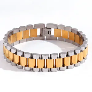 Bracelets en acier inoxydable de style tendance pour montres, inspirés des célébrités d'Internet, vente en gros - Product Image 4