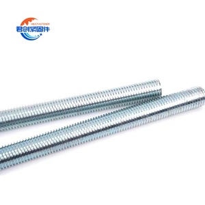 Para Malaxy High Precision Din975 Din976 Galvanizado M5 Acme Barra de varilla roscada Acero inoxidable Acabado de Zinc negro Medición métrica - Product Image 2