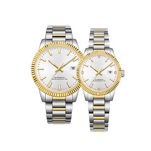 Reloj Automático de Oro al por Mayor, Relojes Mecánicos para Pareja, Regalo de Lujo, con Fecha, Cristal de Zafiro, Resistente al Agua - Product Image 1