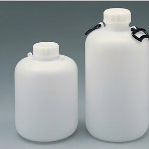 Botella grande de boca ancha de HDPE para productos químicos con tapa de rosca, forma redonda 5-011-06 - Product Image 1