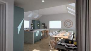 Couleur <span class=keywords><strong>pop</strong></span> moderne texture en bois contrastée laque haute brillance planche de bois stratifié armoire de cuisine - Product Image 6