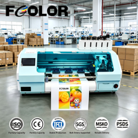 Impresora de Etiquetas a Color FCOLOR Roll to Roll A3 Mini para Impresión de Etiquetas de Botellas de Cerveza, Alimentos y Agua