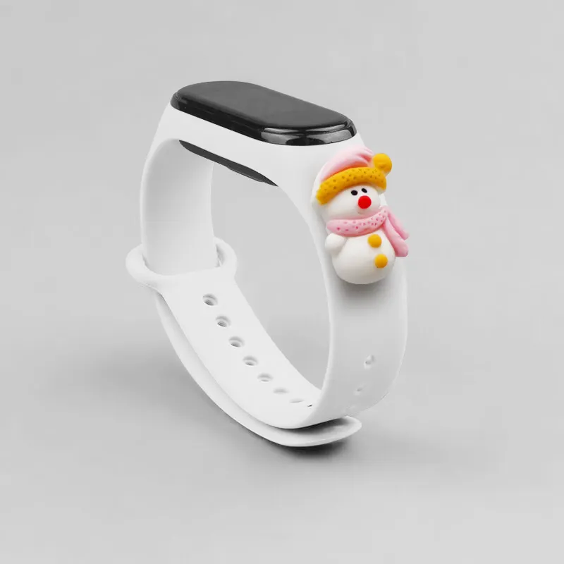 Smart Watch Strap Replaceable Waterproof Swimming Strap Silicone Bracelet Sport Wristband For Mi Band 4 3 Cartoon Bracelet