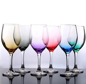 Lunettes <span class=keywords><strong>à</strong></span> vin avec tige différentes, colorées, pour la maison, mariage, vente en gros, unités - Product Image 5