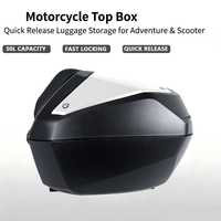 Baú Traseiro de Liberação Rápida para Motocicleta, Caixa de Armazenamento de Bagagem para Honda ADV350 XADV750 NT1100 NC750X XL750 Maxi Scooter