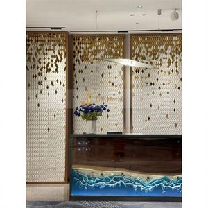 ANN9835 Moderna Biombo Decorativo Multifuncional de Acero Inoxidable 304, Separador de Ambientes Metálico Diseñado para Hoteles Emblemáticos - Product Image 5