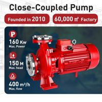 Pompe centrifuge à couplage direct YENF haute pression et durable pour une utilisation à long terme
