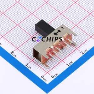 SS-24E02-G100 Slide Switch Through hole Component (THT),20x7.9mm Switch Double Pole Four Throw Rectangle Pin Header PC Pin 20mm - Product Image 2