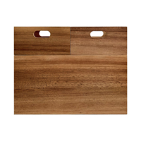 Caisse de rangement en bois massif multi-tailles à ouverture supérieure avec poignées découpées, bac de rangement empilable pour étagère de placard, rangement de vêtements à domicile, Shandong