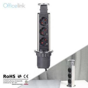 Barre d'alimentation Pop-up avec prise Schuko, pour bureau - Product Image 1