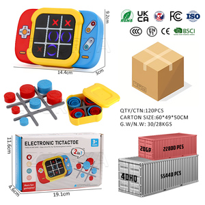 Zhorya 2 en 1 Tic-Tac-Toe <span class=keywords><strong>Ajedrez</strong></span> AI Juego de mesa Juguete Combate electrónico XO <span class=keywords><strong>Ajedrez</strong></span> Máquina de juego portátil Juguete para niños - Product Image 6