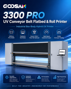 Impresora UV de Cinta Transportadora de 3300 mm, Impresora de Inyección de Tinta con Gabinete Cerrado para Exhibición, Impresión en Materiales Flexibles - Product Image 1