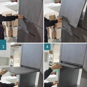 Glissières de tiroir escamotables pour porte battante de meuble de cuisine, avec rail dissimulé pour four - Product Image 6