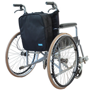 Yuqilin Wheelchair Hanging <b>Bag</b> <b>Large</b> Space <b>Storage</b> <b>Bag</b> For Elderly And Disabled Users Black One Size - Product Image 3
