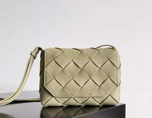 Sac Appareil Photo Carré Petit Nouveau Polyvalent Femme en Cuir Véritable Tressé Bandoulière Épaule <span class=keywords><strong>Vachette</strong></span> Vente en Gros - Product Image 4