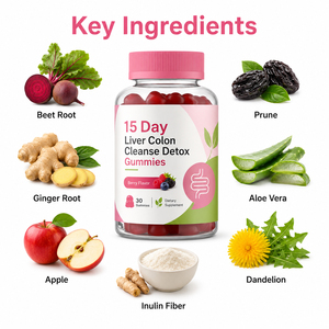 High Quality 15-Day <b>Liver</b> Colon Cleanse <b>Detox</b> Gummies Supports Digestion and Immunity Not for Pregnant Women - Product Image 2
