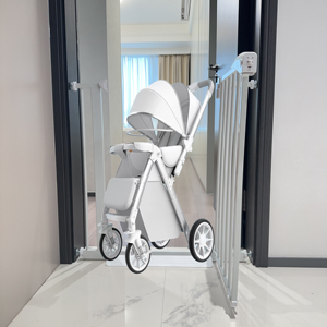 Barrière d'escalier moderne en fer YIXIN SG-003 pour bébés et chiens, barrière de sécurité pour enfants, protection contre les chutes, clôture pour chiots, conforme à la norme EN71 - Product Image 2