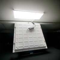 Panneau lumineux LED rétroéclairé Banqcn PRO Square pour éclairage intérieur, 60x60 600x600mm 595x595mm, 3CCT sélectionnable, 40W, faible UGR <19, 120lm/w