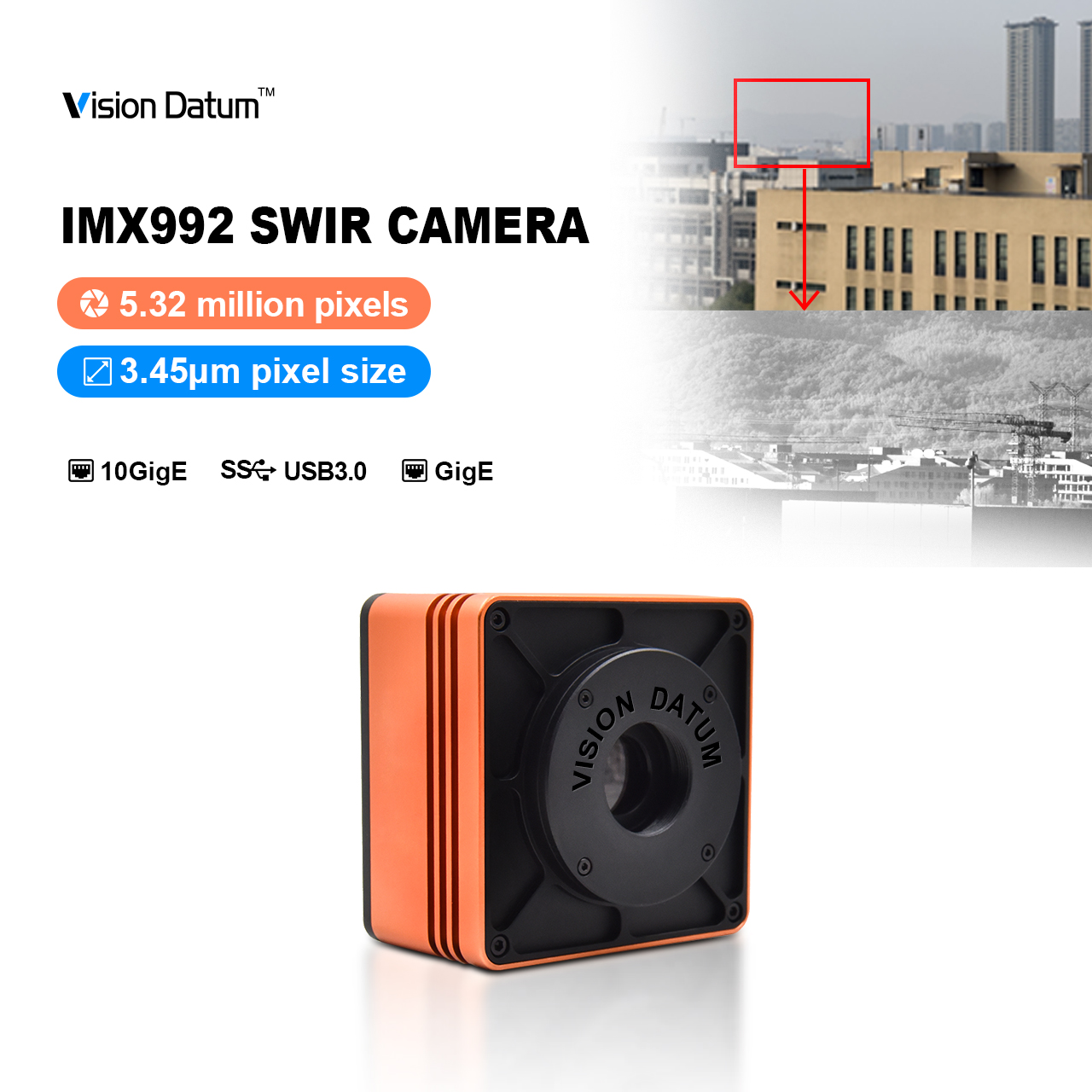 5MP USB3.0 SWIR Camera for Fruit Sorting - Iboostx-71usw500m