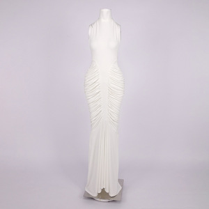 Abito da sera lungo sexy con scollo all'americana da donna, <span class=keywords><strong>vestito</strong></span> elegante aderente per feste, abito da sirena per matrimoni, banchetti e discoteche - Product Image 1
