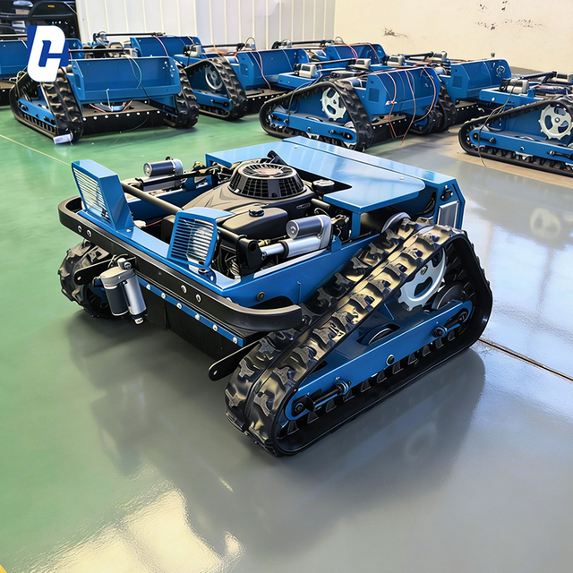 All-terrain 550 Remote-controlled Tracked Lawnmower Robot with Remote-controlled  Engine, Agricultural Lawnmower.