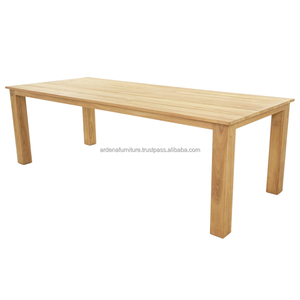 Moderno e durevole <span class=keywords><strong>tavolo</strong></span> da pranzo rettangolare in legno massello Set 2 panche 2 sedie <span class=keywords><strong>dimensioni</strong></span> personalizzate ristorante commerciale Hotel banchetto - Product Image 3
