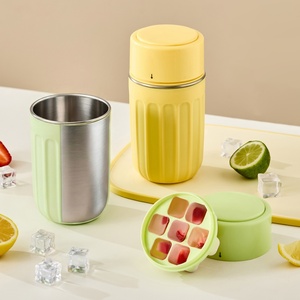 Support OEM – Nouvelle machine à glaçons en acier inoxydable 2-en-1, bac à glaçons métallique pour bouteille d'eau de cuisine – Vente en gros directe usine - Product Image 3