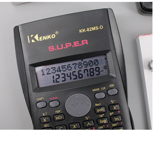 Studenten Examenspecifieke Multifunctionele Plastic Zwarte Wetenschappelijke <span class=keywords><strong>Calculator</strong></span> Batterij Aangedreven Groothandel - Product Image 1