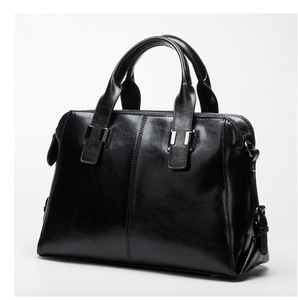 Sac bandoulière femme en cuir véritable, style Europe et États-Unis, nouvelle collection 2025, simple, avec fermeture éclair, imperméable, vente en gros Guangzhou - Product Image 2