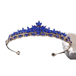 MIYOMIDO Tiaras <span class=keywords><strong>de</strong></span> <span class=keywords><strong>Novia</strong></span>, Corona <span class=keywords><strong>de</strong></span> Cristal y Pedrería, Accesorio para <span class=keywords><strong>Novia</strong></span> y Damas <span class=keywords><strong>de</strong></span> Honor, para Bodas y Fiestas (15 cm <span class=keywords><strong>de</strong></span> Diámetro) - Product Image 6