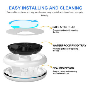 Precio de fábrica de venta al por mayor <span class=keywords><strong>Micro</strong></span> Chip alimentador de mascotas perro de pesaje Digital de Auto para mascotas alimentador de interior y al aire libre - Product Image 4