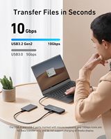 Hub USB-C Anker, adaptateur multiport Ethernet 8-en-1 avec port HDMI 4K 60Hz A8383